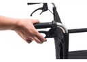Silla De Traslado Aluminio Sc-108 Color Negro