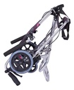 Silla De Traslado Aluminio Sc-108 Color Negro