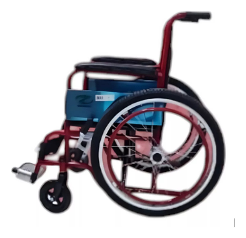 Silla De Ruedas Infantil Kids Todo Terreno Plegable Color Azul