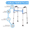 Andadera Ortopédica Tikun Sc-913lplegable Azul 4 Ruedas