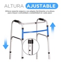 Andadera Ortopédica Tikun Sc-913lplegable Azul 4 Ruedas