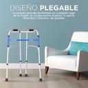 Andadera Ortopédica Tikun Sc-913lplegable Azul 4 Ruedas