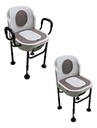 Silla De Baño Con Comodo Inodoro Cuadrado Con Tapa Sc-515