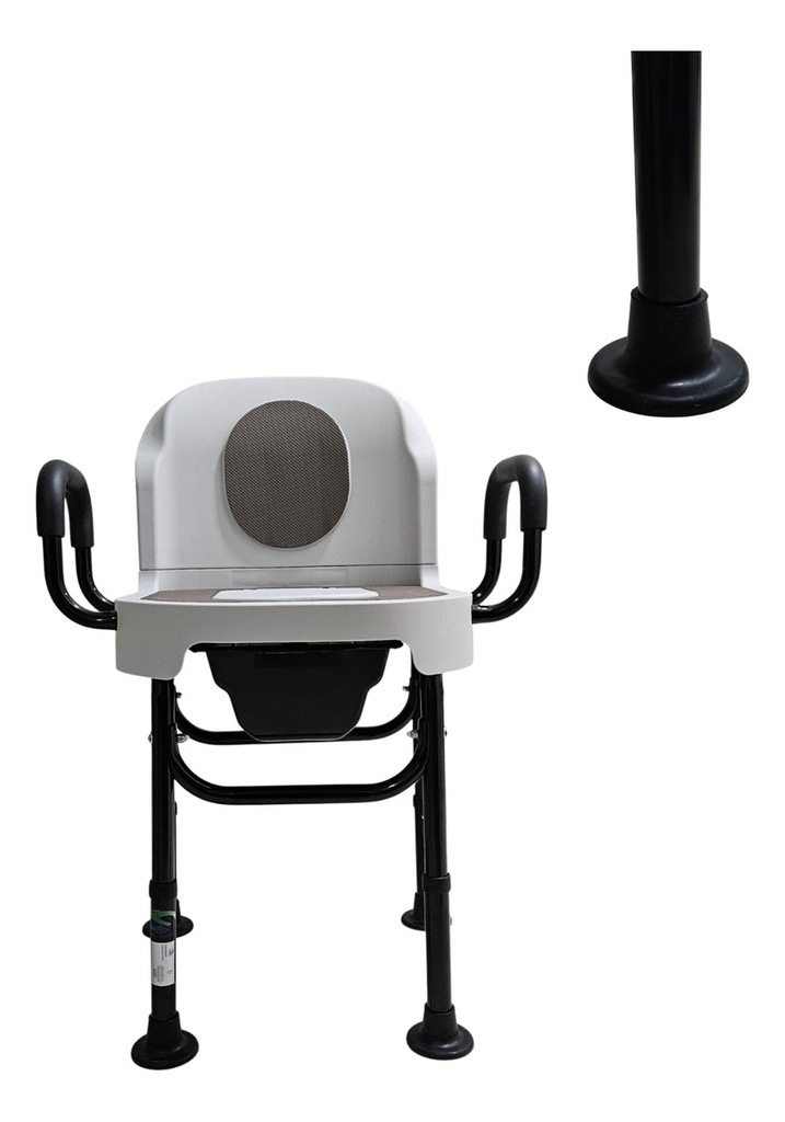 Silla De Baño Con Comodo Inodoro Cuadrado Con Tapa Sc-515