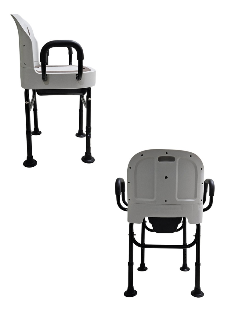 Silla De Baño Con Comodo Inodoro Cuadrado Con Tapa Sc-515