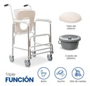 Silla Comodo 3 En 1 Ducha, Baño, Silla De Ruedas, Plegable