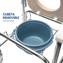 Silla Comodo 3 En 1 Ducha, Baño, Silla De Ruedas, Plegable