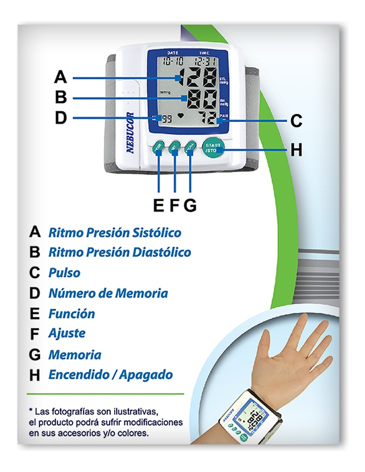 Nebucor Baumanómetro Digital Para Muñeca