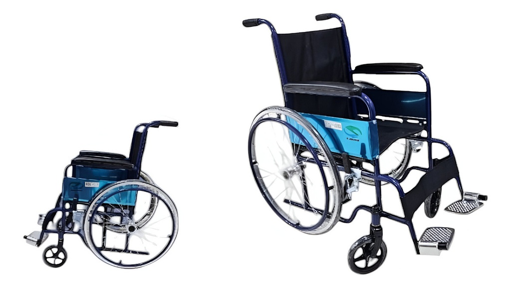 Silla De Ruedas Plegable Infantil 14 Kids Color Azul
