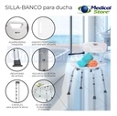 Silla Ducha Baño Antiderrapante Ajustable Adulto Respaldo Ortopédica Superconfort Sc512