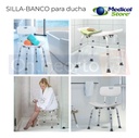 Silla Ducha Baño Antiderrapante Ajustable Adulto Respaldo Ortopédica Superconfort Sc512