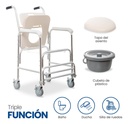 Silla Comodo 3 En 1 Ducha, Baño, Silla De Ruedas, Plegable