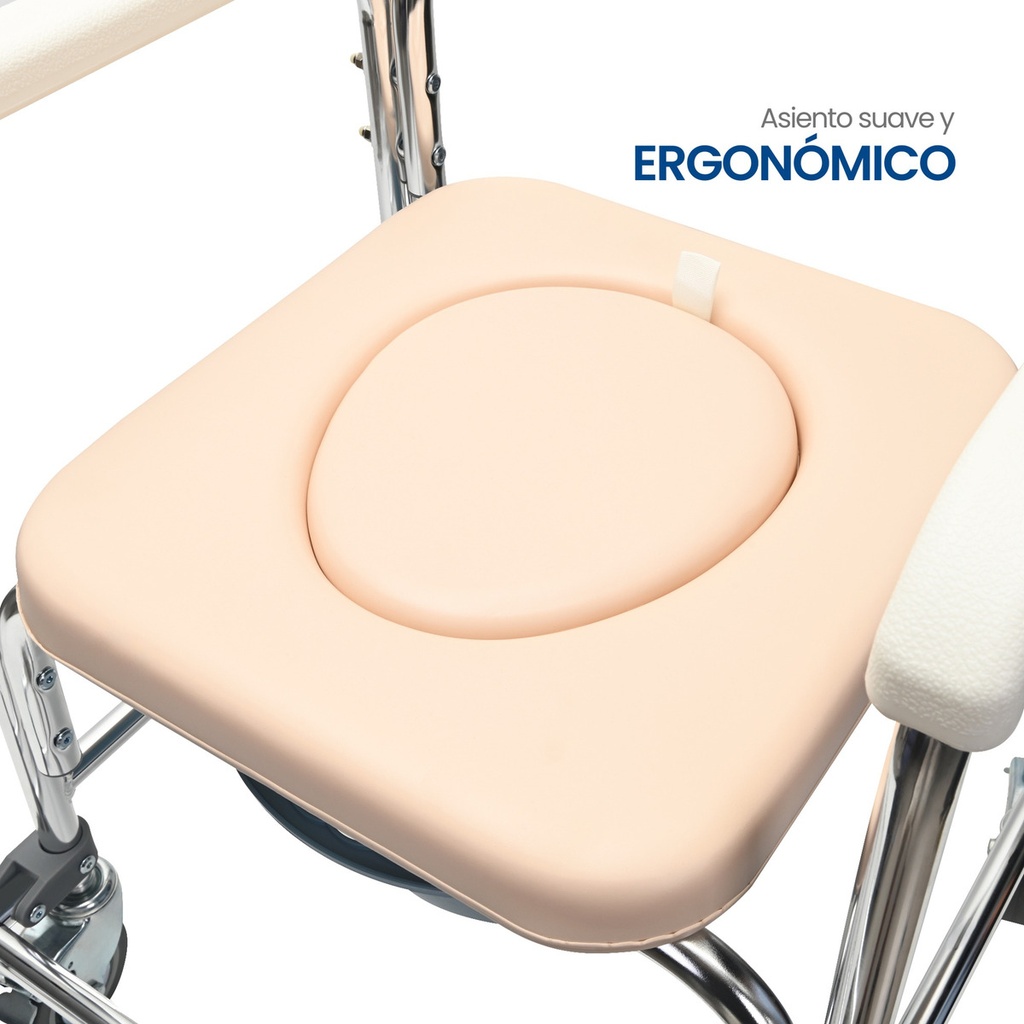 Silla Comodo 3 En 1 Ducha, Baño, Silla De Ruedas, Plegable