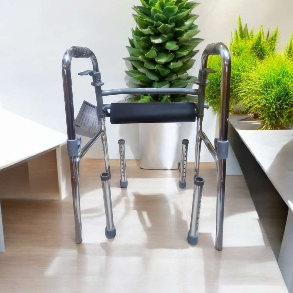Andadera Ortopedica De Lujo Con Asiento De Lona Desmontable
