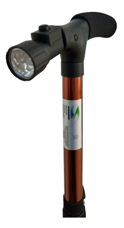 Baston De Aluminio Plegable Con Linterna Super Confort 839