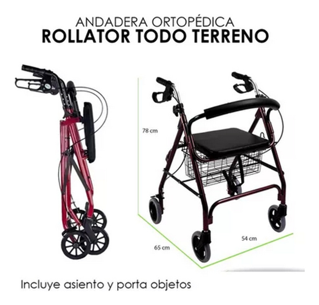 Andadera Para Adulto Con Canastilla Sc-888