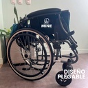 Silla De Ruedas Super Confort Sc-370 Plegable Negro-azul