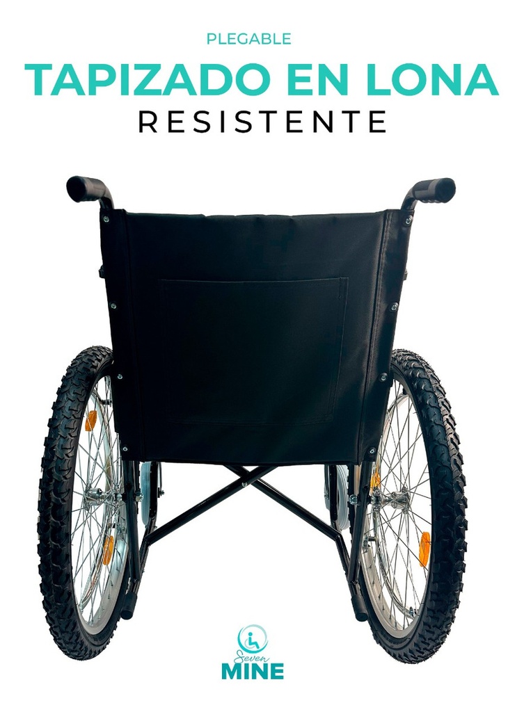 Silla De Ruedas Todo Terreno Llantas Traseras 24'' C/ Negro