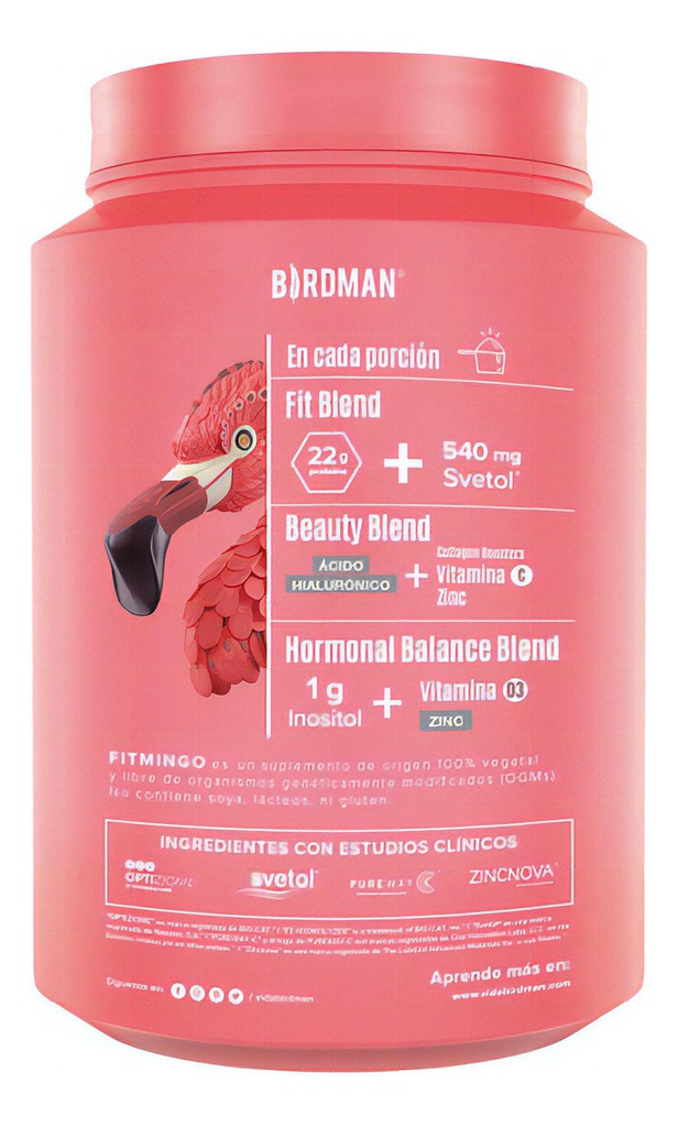 Birdman Proteína Vegetal Fitmingo 1020g By Ale Rubio Sabor Moka