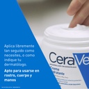Cerave Crema Hidratante Piel Seca A Muy Seca | Piel Hidratada Hasta Por 48 Horas | Con 3 Ceramidas Esenciales | Contiene Ácido Hialurónico | Desarrollada Con Dermatólogos | 454ml | 16oz