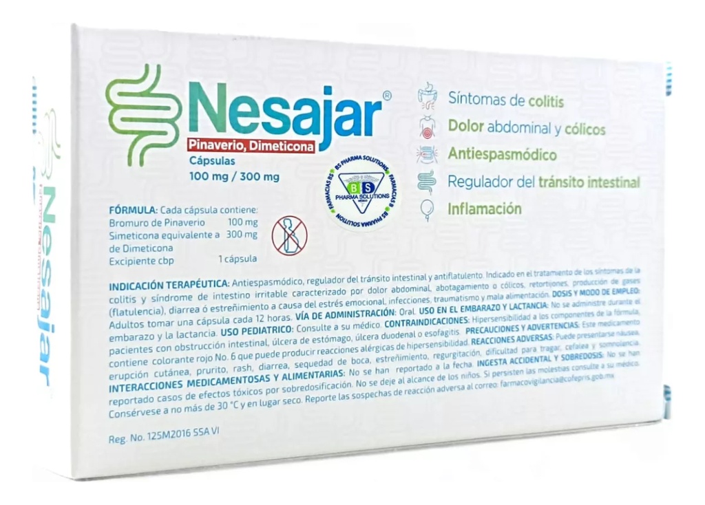 Nesajar Cápsula 100 Mg/300 Mg, 16 Cápsulas