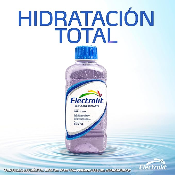 Suero Rehidratante Mora Azul 625ml Electrolit