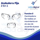 Andadera De Aluminio De Lujo 2 Funciones - Ortopédica Adulto