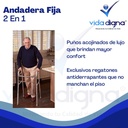 Andadera De Aluminio De Lujo 2 Funciones - Ortopédica Adulto