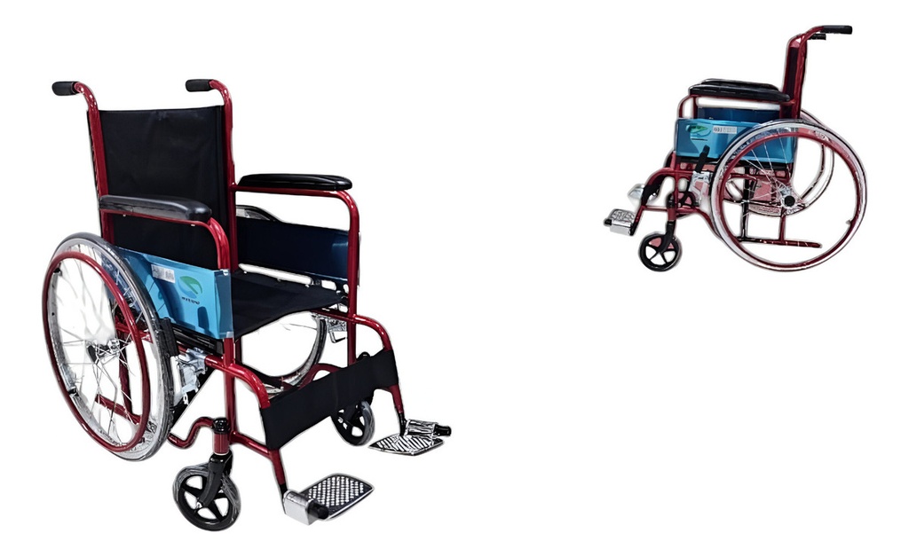 Silla De Ruedas Plegable Infantil 14 Kids Color Rojo