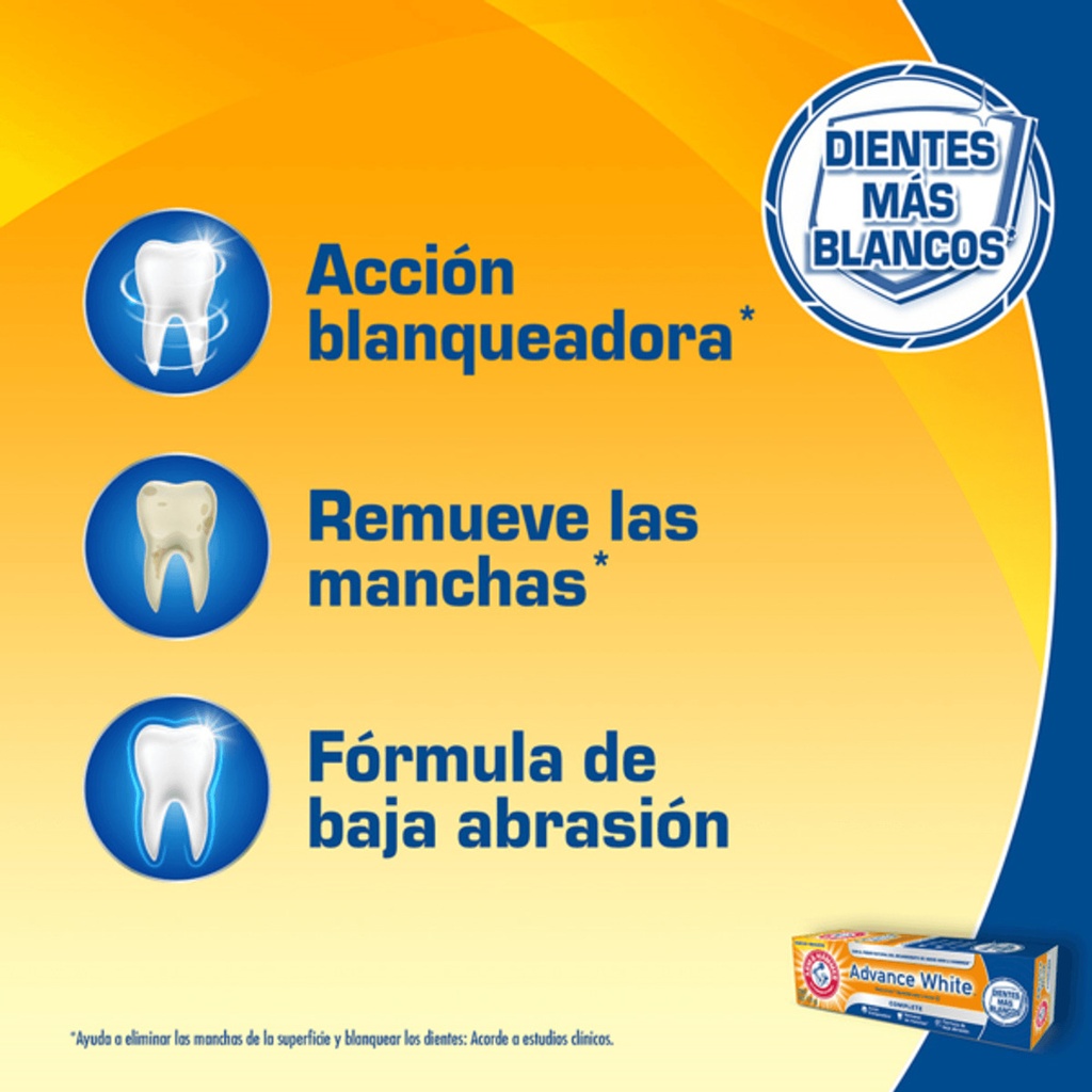 Pasta Dental Arm & Hammer Advance White Complete 121gr