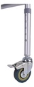 Silla Comodo Plegable Con 4 Ruedas De Aluminio Cromado