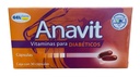 Anavit Vitamina Para Diabeticos Caja Con 30 Capsulas Sabor Sin Sabor