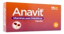 Anavit Vitamina Para Diabeticos Caja Con 30 Capsulas Sabor Sin Sabor