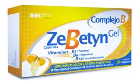 Zebetyn Gel, Caja Con 30 Capsulas, Gelpharma