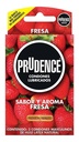 Condones De Látex Prudence Sabor Y Aroma Fresa 3 Condones