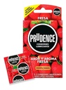 Condones De Látex Prudence Sabor Y Aroma Fresa 3 Condones
