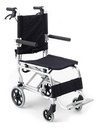 Silla De Traslado Aluminio Sc-108 Color Negro