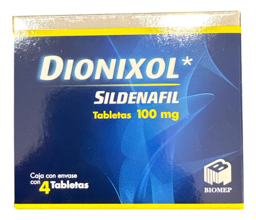 Sildenafil Dionixol 4 Tabletas 100 Mg C/u Biomep