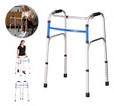 Andadera Para Adultos Fija De Aluminio Andador Plegable Ortopédico Caminador Fijo Ajustable Tikun Color Azul