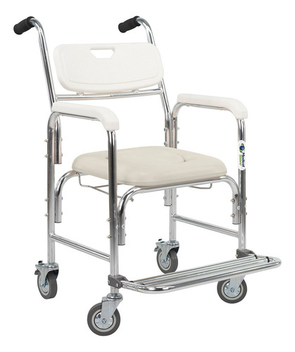 Silla Para Baño 3 En 1 Ducha Comodo Wc Ruedas Medical Ligera Descansapies