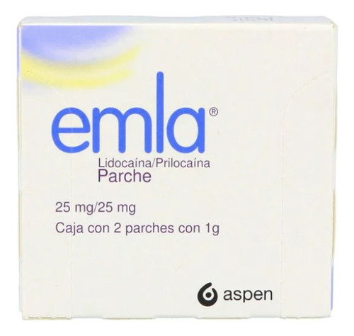 Emla 25mg/25mg Caja 2 Parches 1g