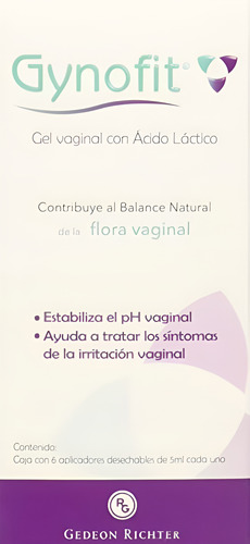 Gynofit Gel Vaginal Con Acido Lactico 6 Aplicadores 5 Ml