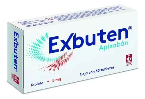 Exbuten Apixaban 5 Mg Caja C/60 Tabletas - Siegfried Rhein, S.a. De C.v.