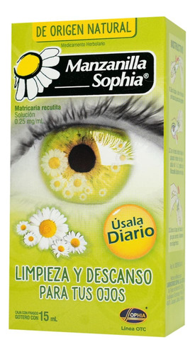 Manzanilla Sophia Solución Oftálmica, 1 Frasco Gotero 15 Ml