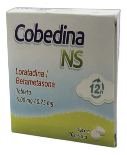 Cobedina-ns 12h C/10 Tabs. 5.0/0.25 Mg.