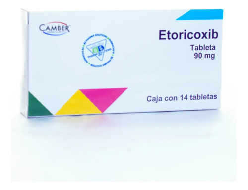 Etoricoxib 90mg C/14 Tabletas Camber