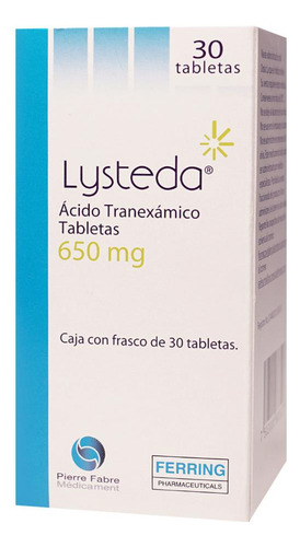 Lysteda Tabletas 650 Mg, 30 Tabletas