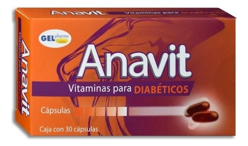 Anavit Vitaminas Para Diabéticos C/30 Cápsulas/ Gelpharma