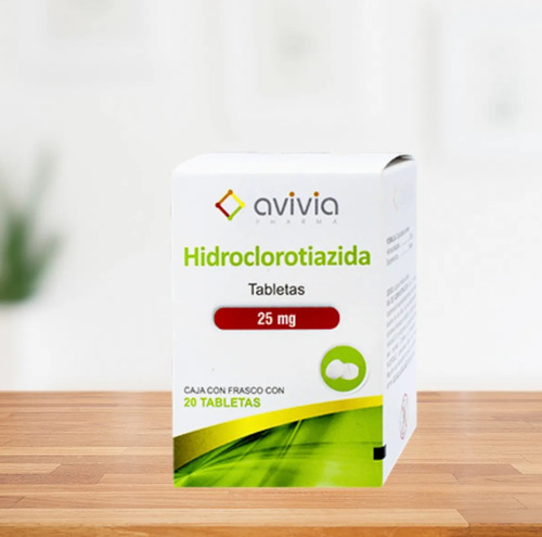 Hidroclorotiazida 25mg Caja Con Frasco Con 20 Tabletas