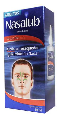 Nasalub Adultos Solución, 1 Frasco Aspersor Nebulizador 30 Ml